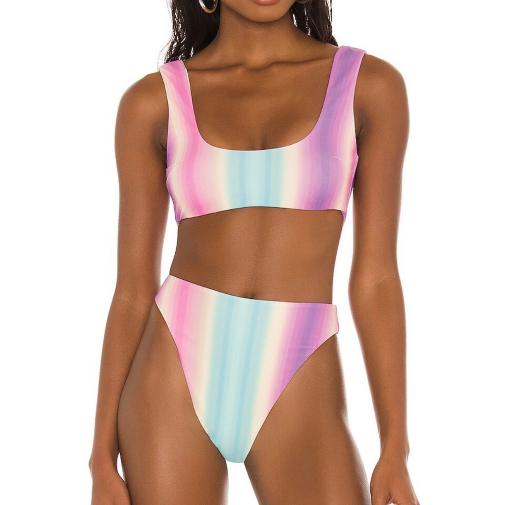 NWT! - Lovers + Friends - Ombré Bikini Set - XL: top, L: bottoms